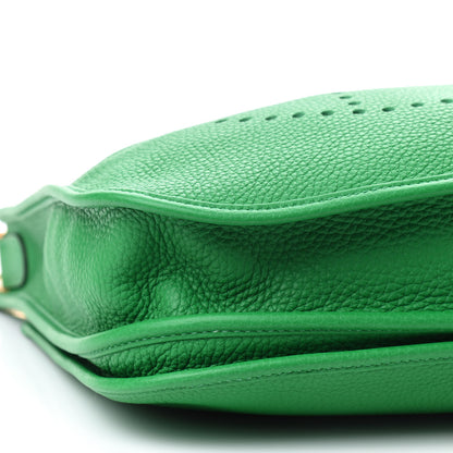 Hermes Taurillon Clemence Evelyne III PM Bambou 6 of 10