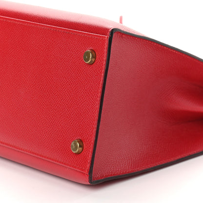 Hermes Courchevel Kelly Sellier 28 Rouge Vif 9 of 12