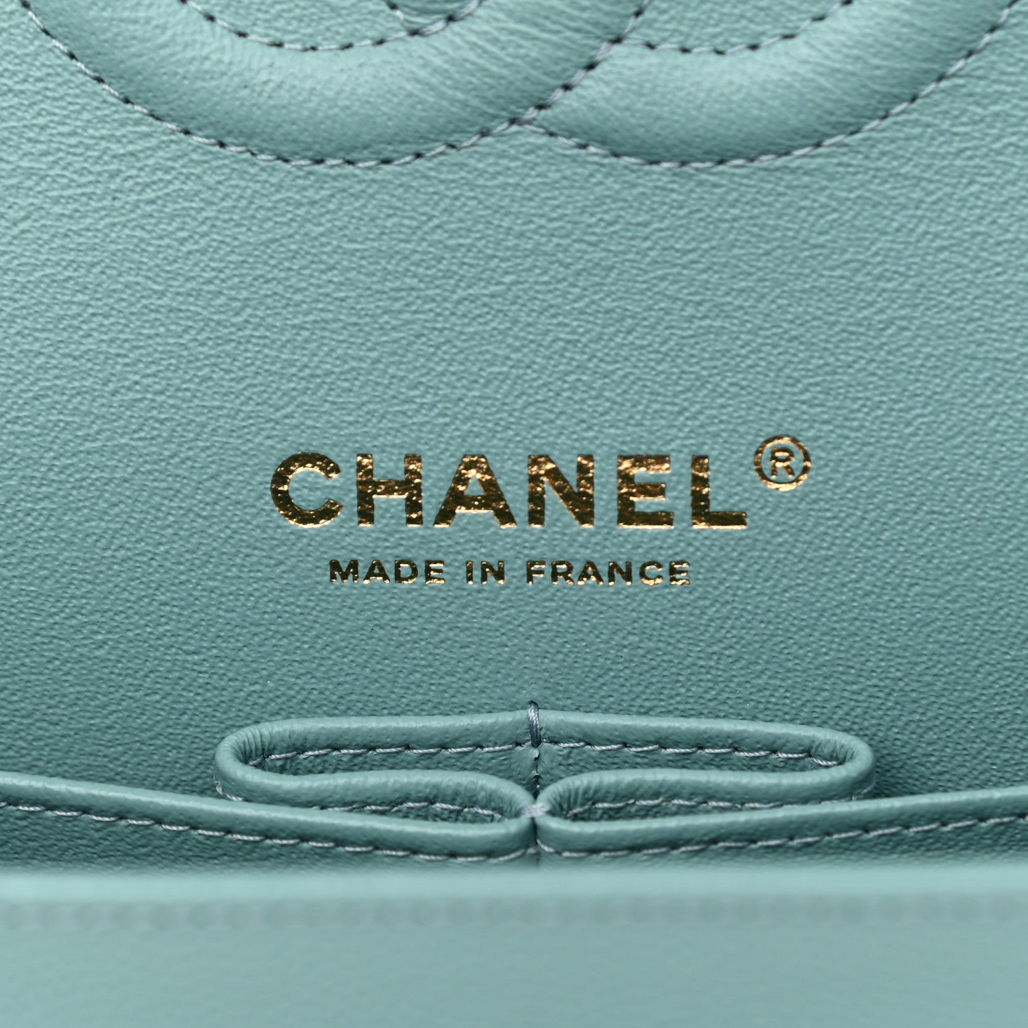 Chanel Caviar Quilted Medium Double Flap Light Blue 6 of 11