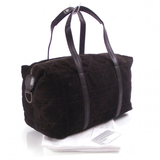 Christian Dior Suede Cannage Bag Brown 4 of 11