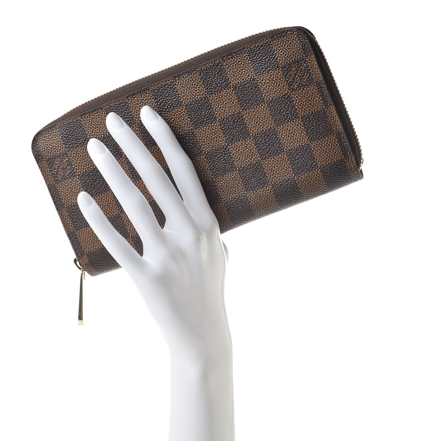 Louis Vuitton Damier Ebene Zippy Wallet 2 of 11