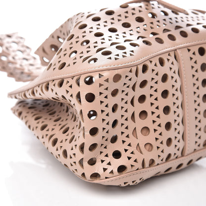 Alaia Calfskin Vienne Rose-Marie 19 Bag Beige 7 of 9