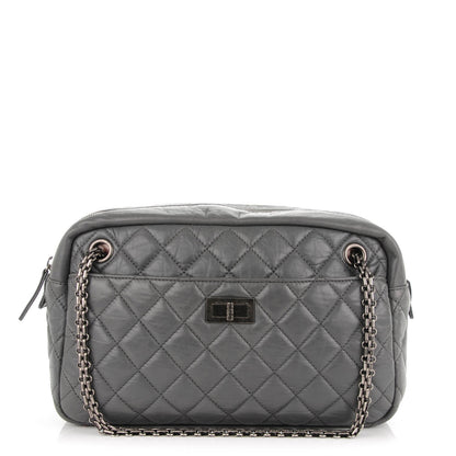 Chanel Aged Calfskin Quilted Medium Reissue Camera Case Grey 1 of 7