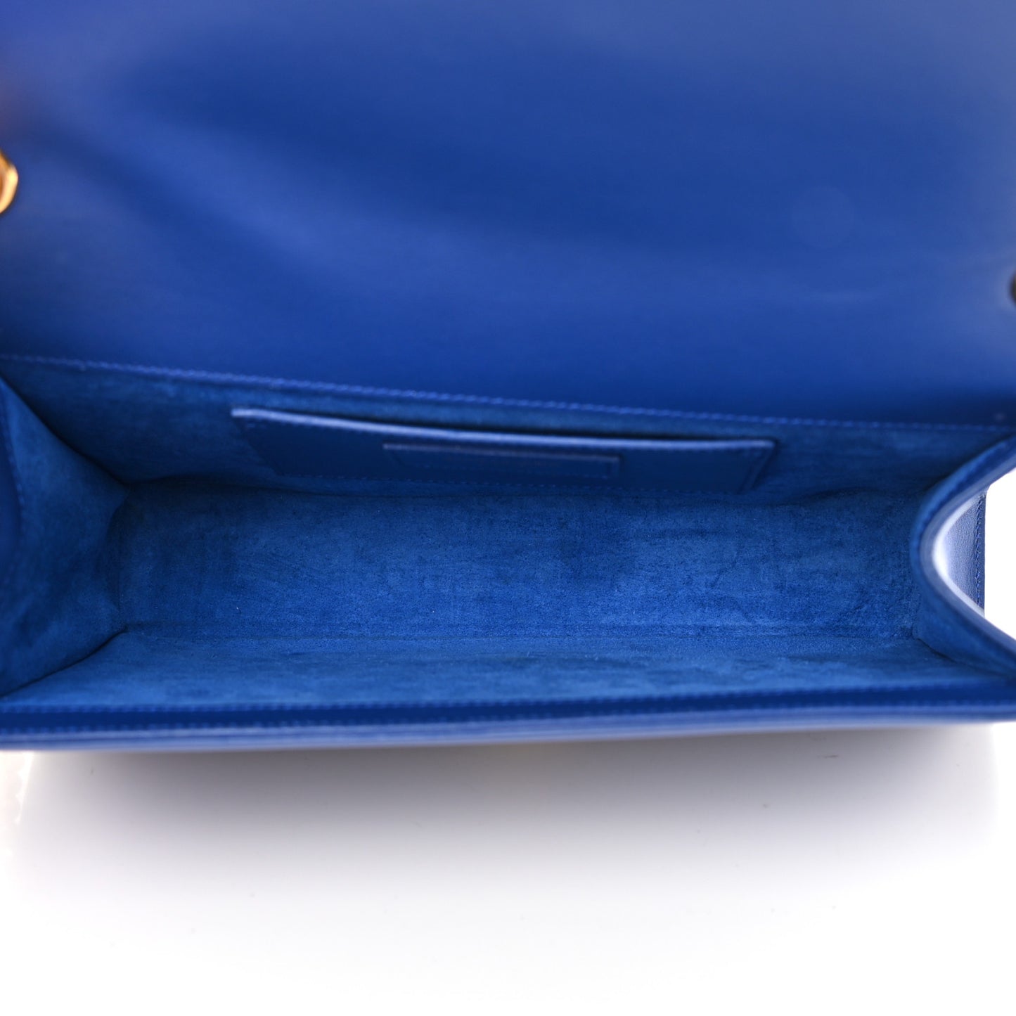 Smooth Calfskin Medium Classic Monogram Kate Tassel Satchel Royal Blue