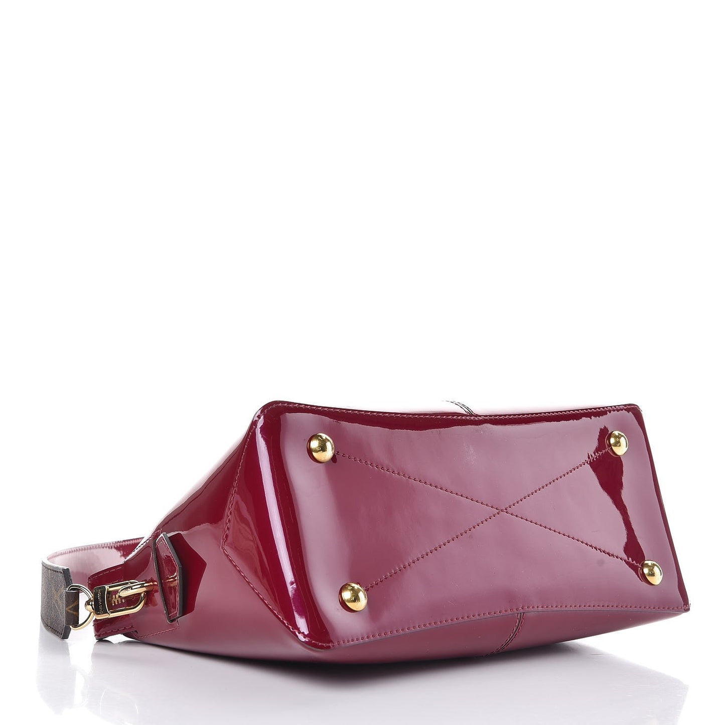 Patent Calfskin Miroir Tote Magenta