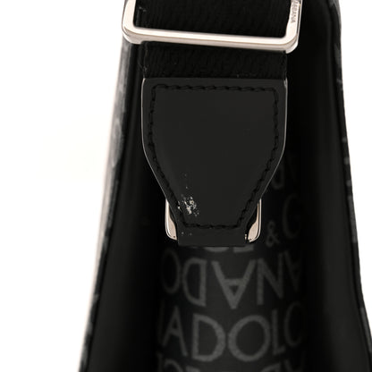 Dolce & Gabbana Coated Jacquard DG Logo Mens Crossbody Bag Black 10 of 10