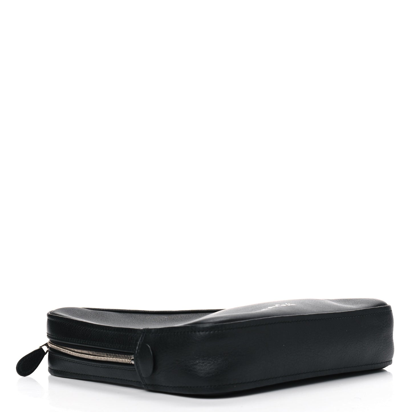 Calfskin M Triangle Pouch Black