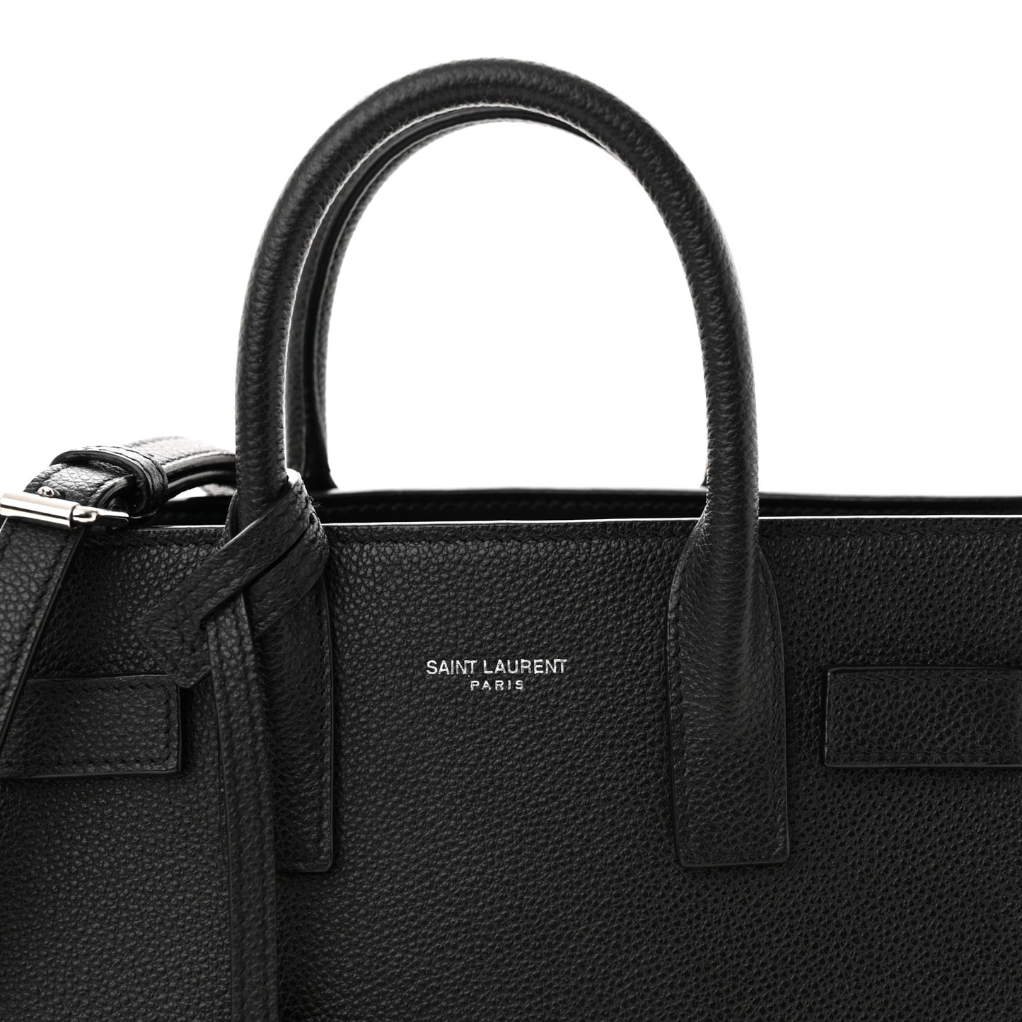 Grained Calfskin Nano Sac De Jour Black