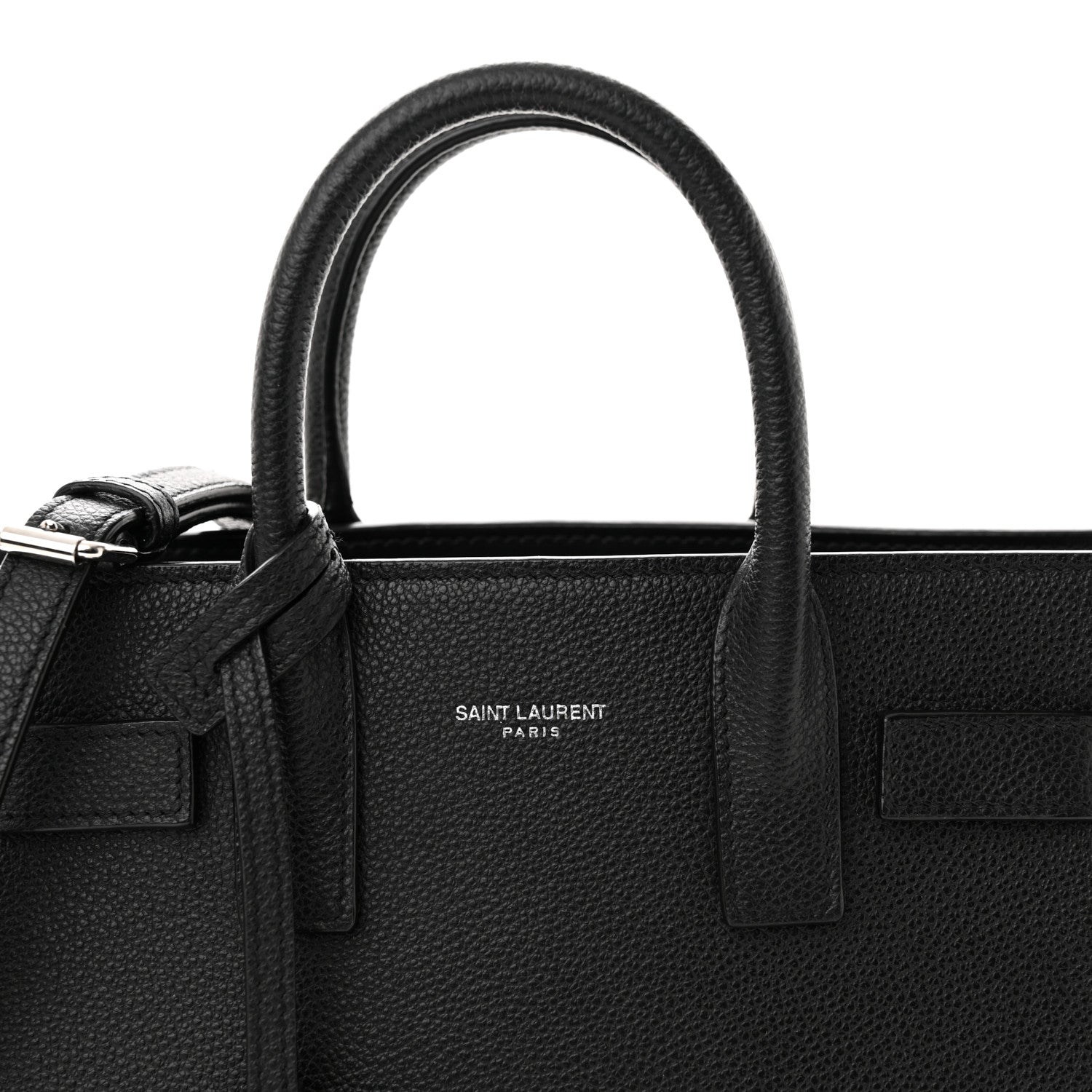 Saint Laurent Grained Calfskin Nano Sac De Jour Black 5 of 11