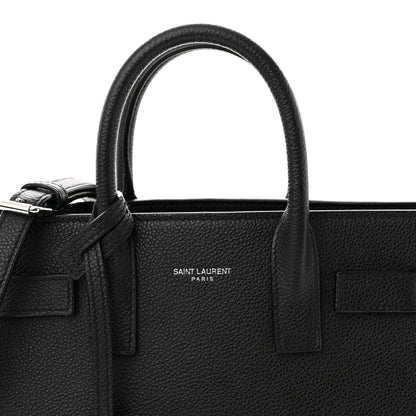 Saint Laurent Grained Calfskin Nano Sac De Jour Black 5 of 11