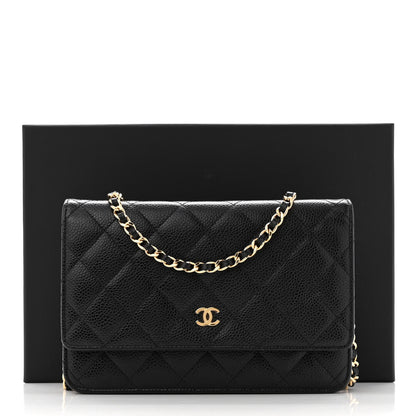 Chanel Caviar Quilted Wallet on Chain WOC Black 13 of 13