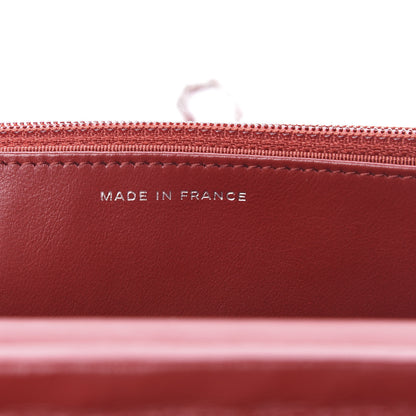 Chanel Lambskin Quilted Wallet On Chain WOC Red 7 of 13