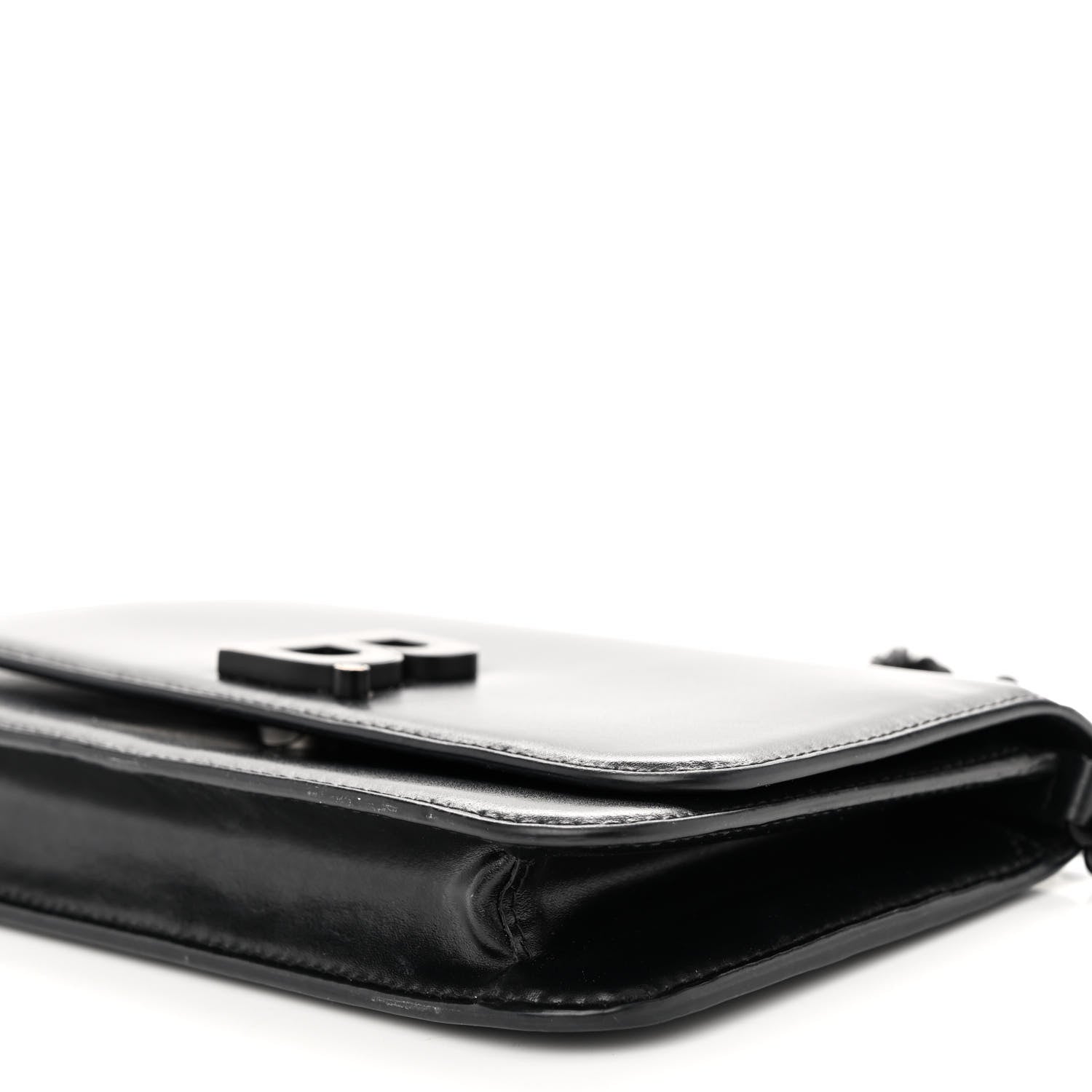 Balenciaga Smooth Calfskin B Wallet on Chain Black 9 of 9