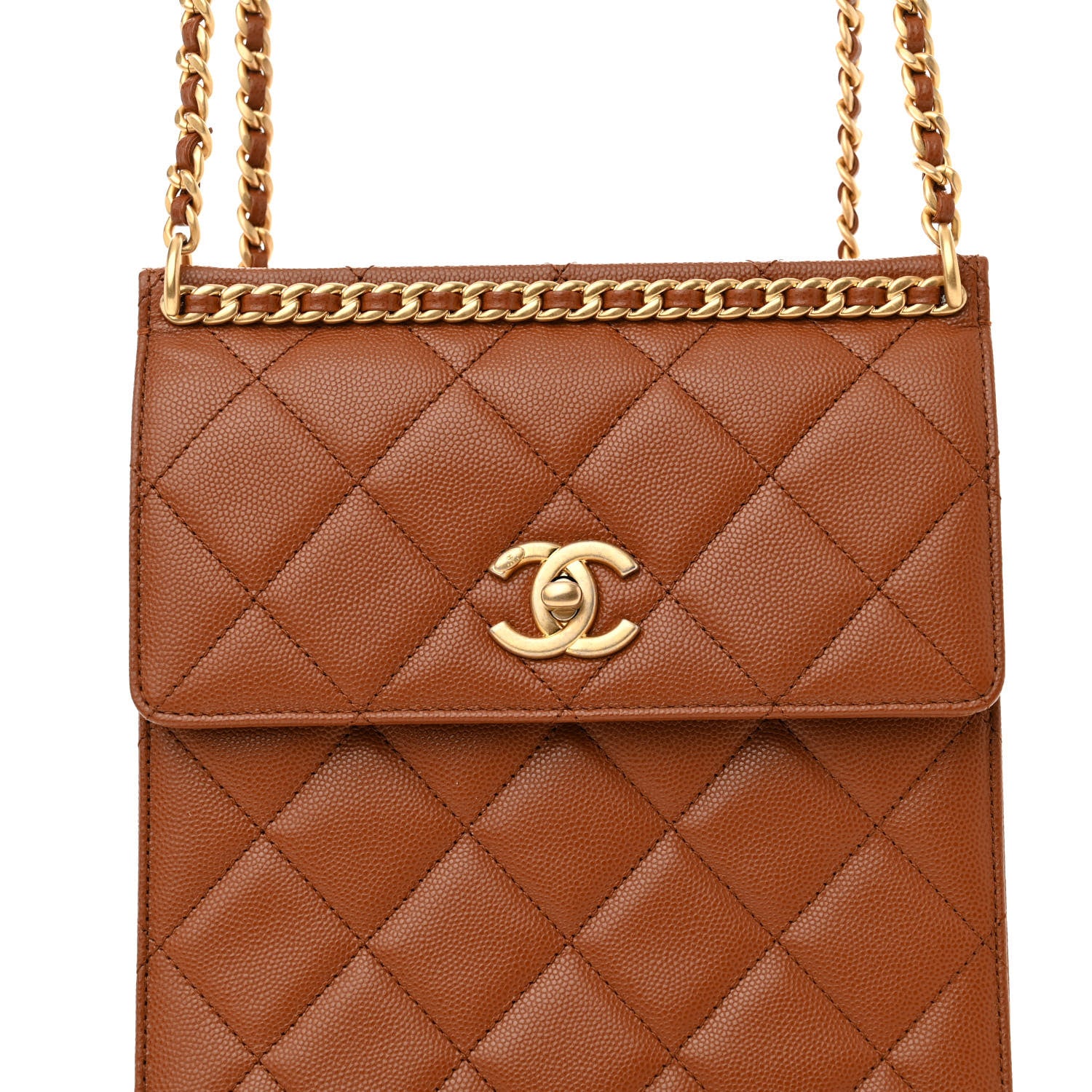 Chanel Caviar Quilted Multi Chain Backpack Light Brown 8 of 11