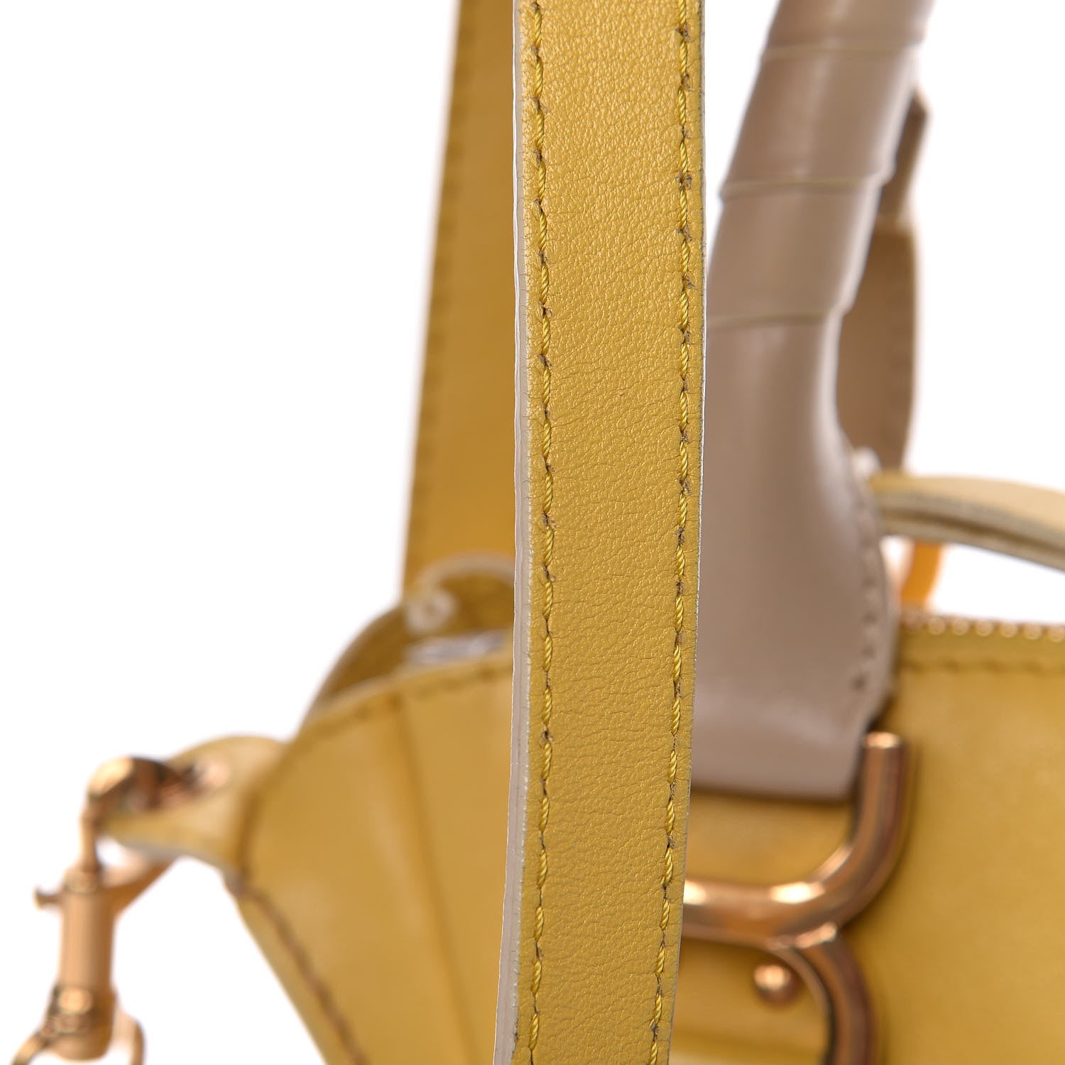 Chloe Calfskin Medium Marcie Lock Satchel Mimosa 17 of 17