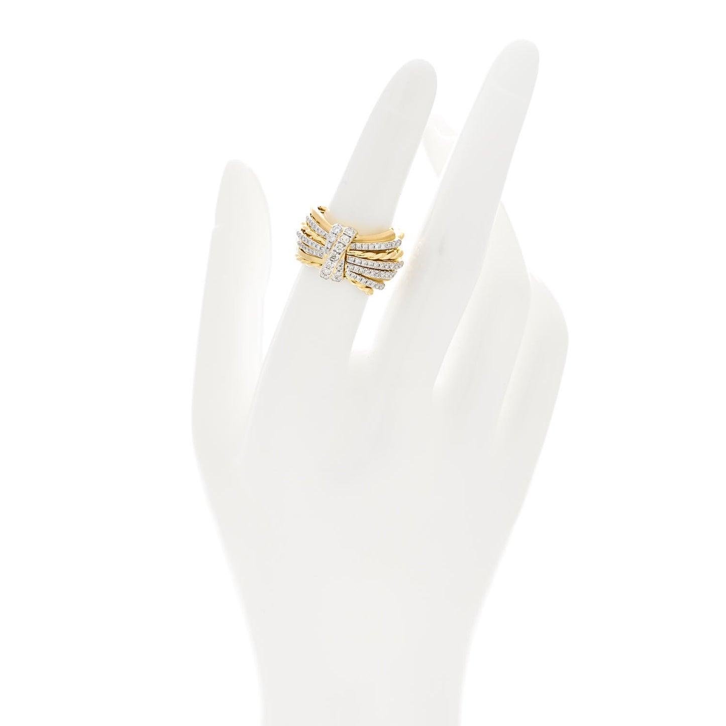 18K Yellow Gold Diamond Angelika Ring 50 5.25