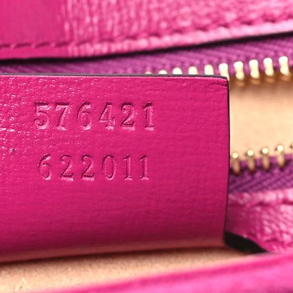 Gucci Suede Azalea Calfskin Small Marina Chain Shoulder Bag Fuchsia 6 of 9