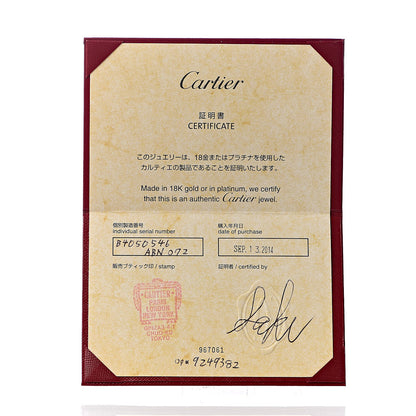 Cartier 18K White Gold Diamond 4mm LOVE Wedding Band Ring 46 3.75 5 of 5