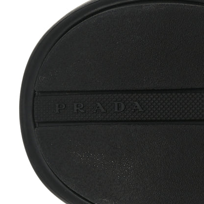 Prada Technical Stretch Fabric Triangle Logo Square Toe 40mm Sneakers 36 Black 7 of 7