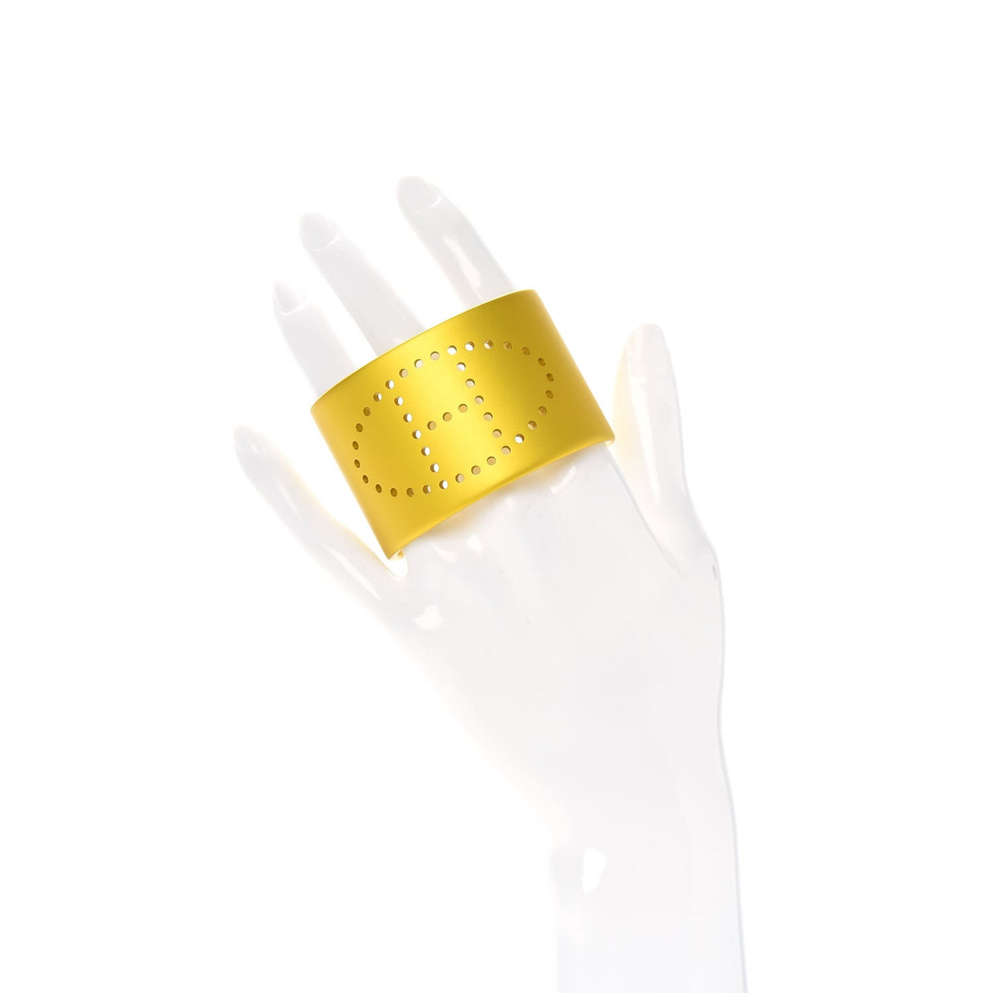 Aluminium Evelyne Sunset Cuff Bracelet T2 Jaune Soleil
