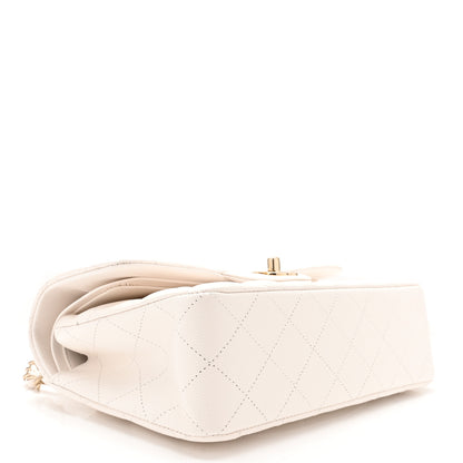 Chanel Caviar Quilted Small Double Flap White 4 of 11