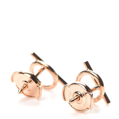 Hermes 18K Rose Gold PM Echappee Earrings 3 of 5