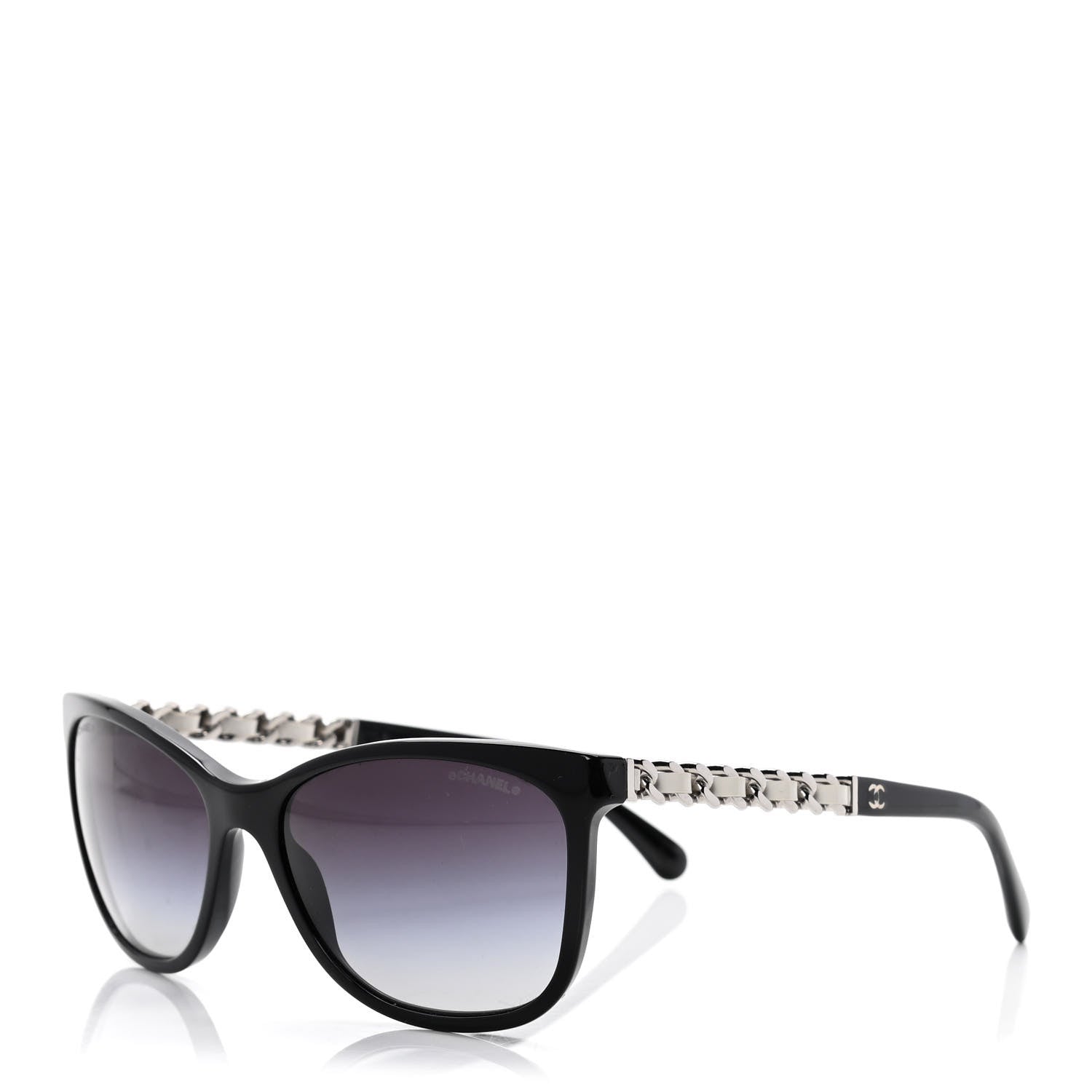 Chanel Cat Eye Chain Sunglasses 5260-Q Black 1 of 7