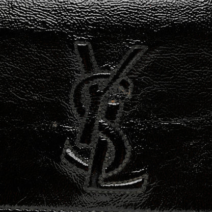 Saint Laurent Textured Patent Monogram Small Belle De Jour Clutch Black 7 of 7