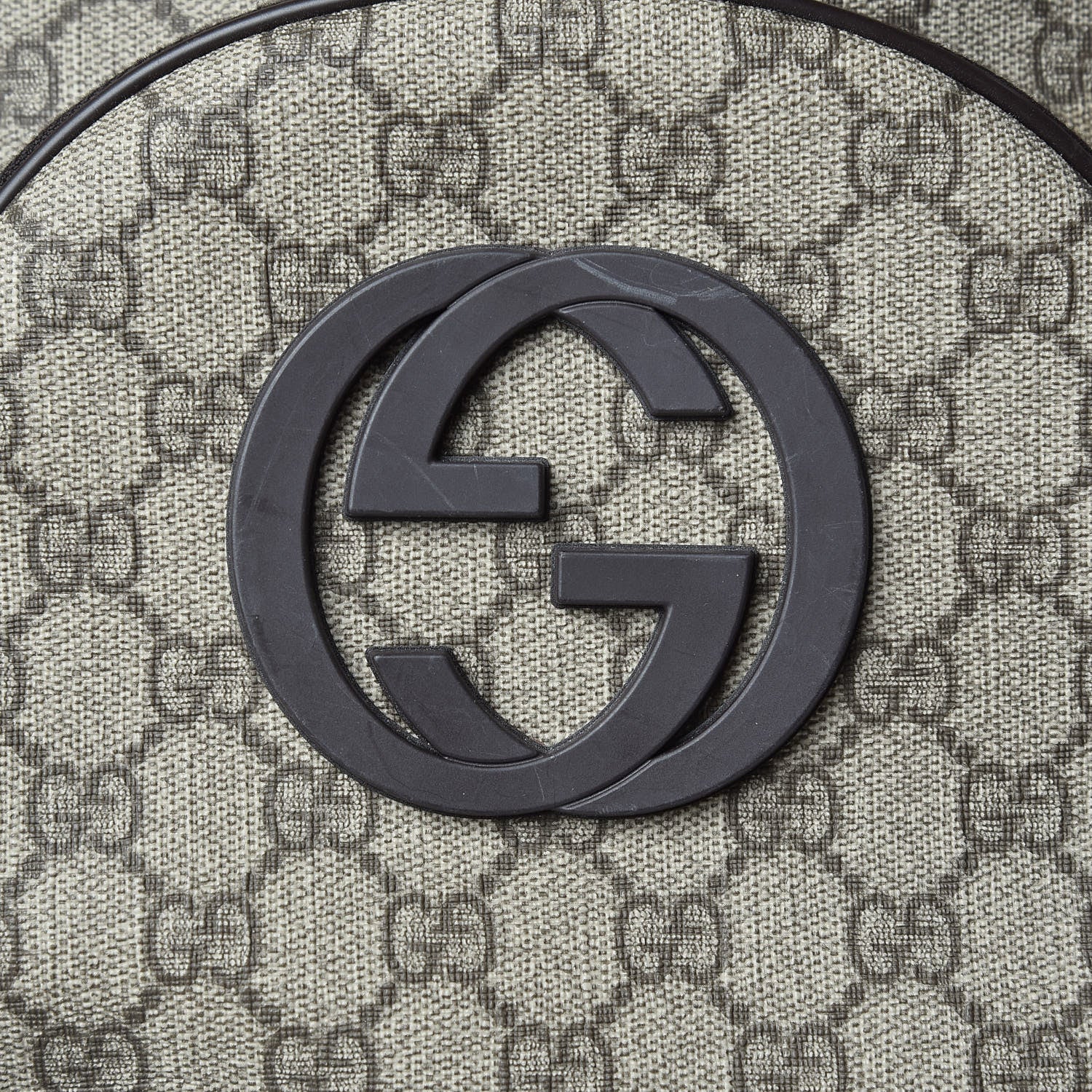 Gucci GG Plus Monogram Interlocking G Medium Backpack Dark Brown 10 of 10