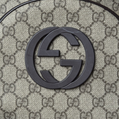 Gucci GG Plus Monogram Interlocking G Medium Backpack Dark Brown 10 of 10