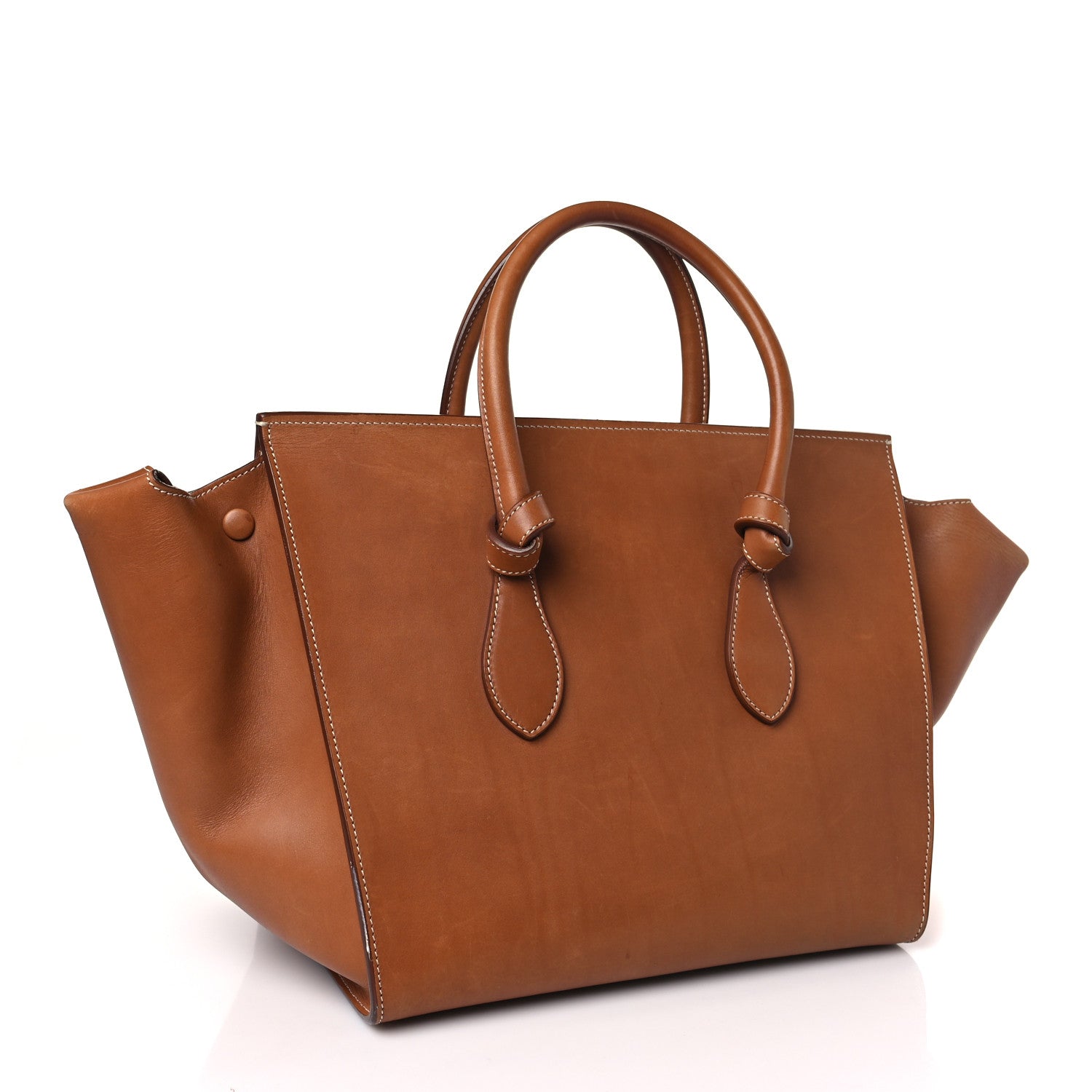 Celine Natural Calfskin Small Tie Knot Tote Tan 4 of 10
