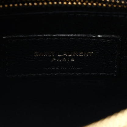 Saint Laurent Calfskin Y Quilted Monogram Medium Loulou Chain Satchel Sea Turquoise 6 of 10
