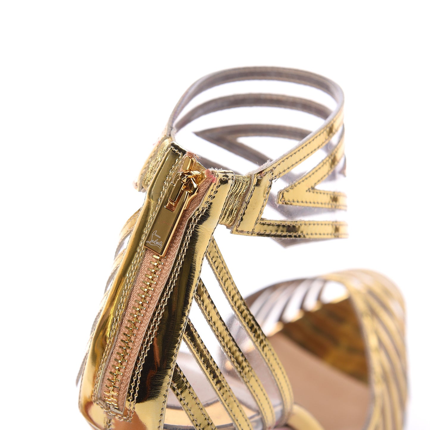 Specchio PVC Maratena 100 Sandal Heels 37.5 Gold