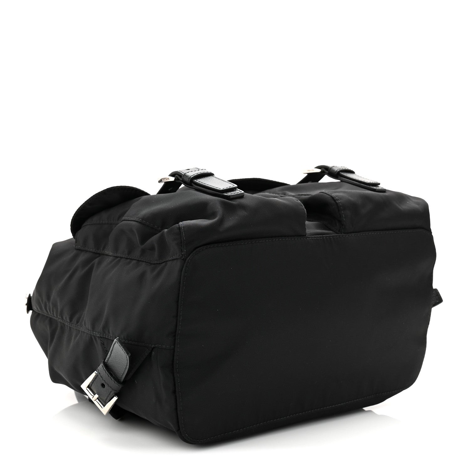 Prada Tessuto Nylon Saffiano Medium Backpack Black 5 of 12