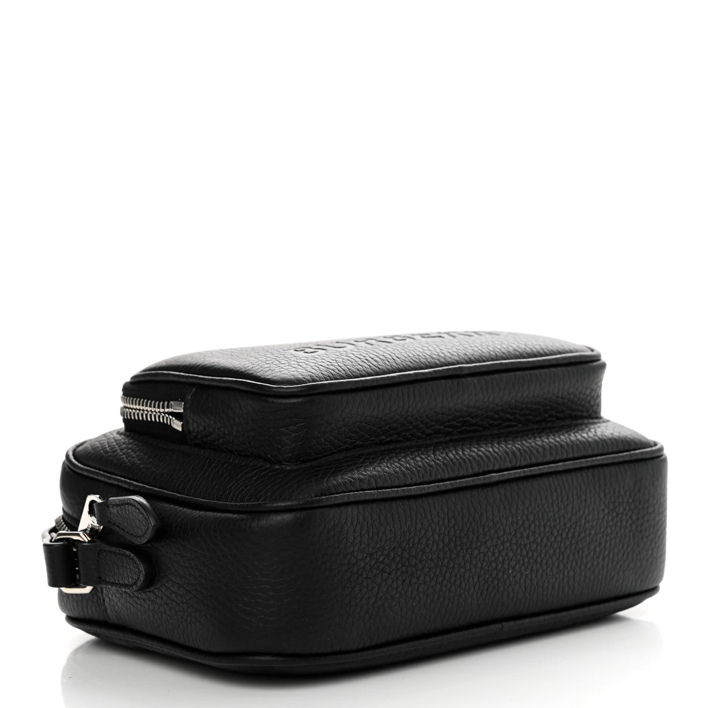 Grained Calfskin Small Camera Bag Black
