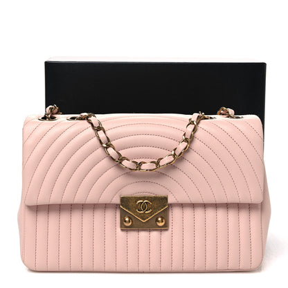 Chanel Lambskin Borse Romane Single Flap Light Pink 11 of 11