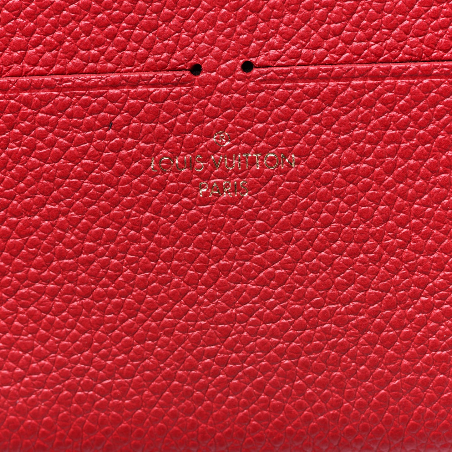 Calfskin Felicie Card Holder Insert Scarlet