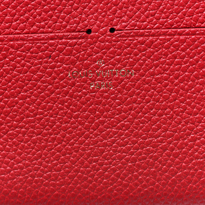 Louis Vuitton Calfskin Felicie Card Holder Insert Scarlet 6 of 6