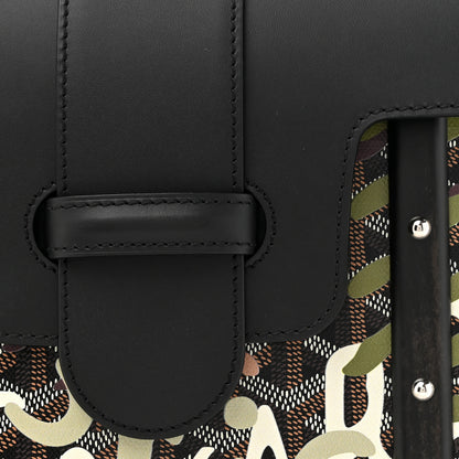 Goyard Goyardine Lettres Camouflage Saigon PM  Black Green Multicolor 7 of 12