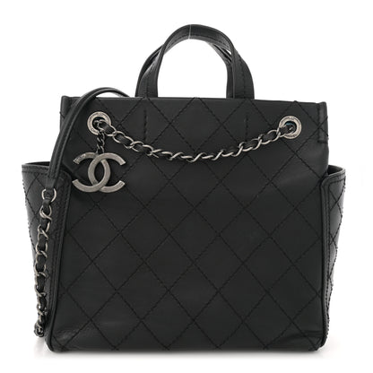 Chanel Grained Calfskin CC Pocket Tote Black 1 of 11