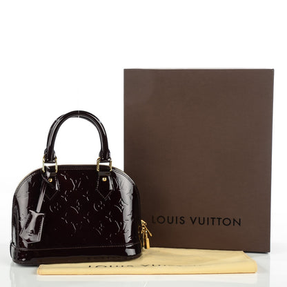 Louis Vuitton Vernis Alma BB Amarante 5 of 8
