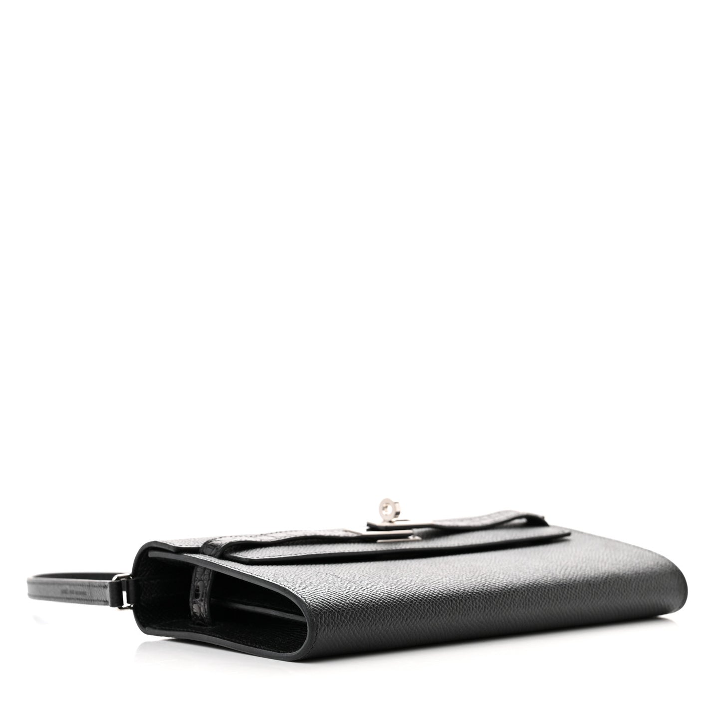 Epsom Matte Alligator Touch Kelly Wallet To Go Black