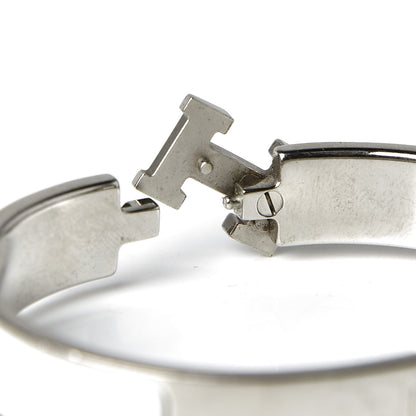 Hermes Enamel Narrow Clic Clac H Bracelet GM White 5 of 5
