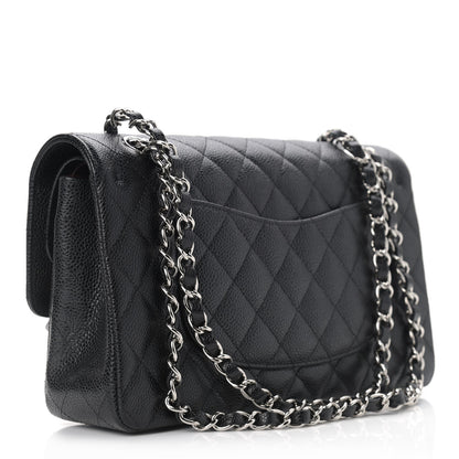 Chanel Caviar Quilted Medium Double Flap Black 3 of 9
