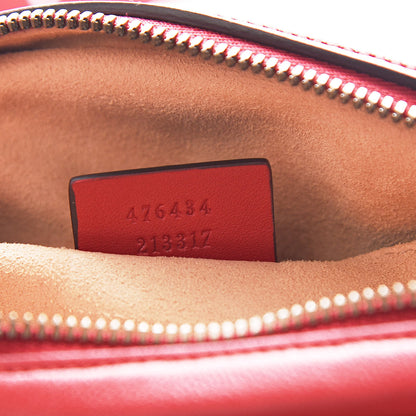 Gucci Calfskin Matelasse GG Marmont Belt Bag 85 34 Hibiscus Red 7 of 11