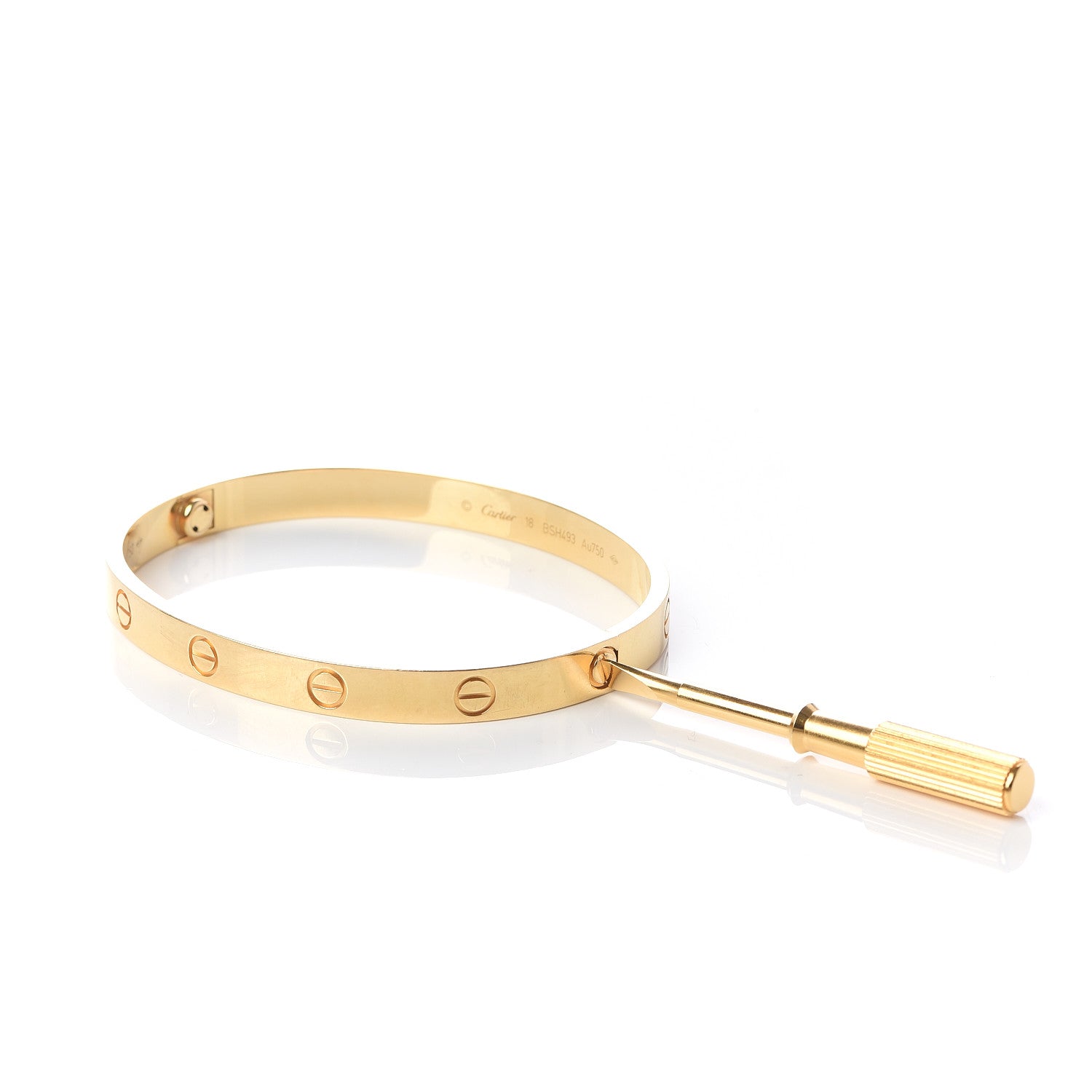 Cartier 18K Yellow Gold LOVE Bracelet 18 5 of 7