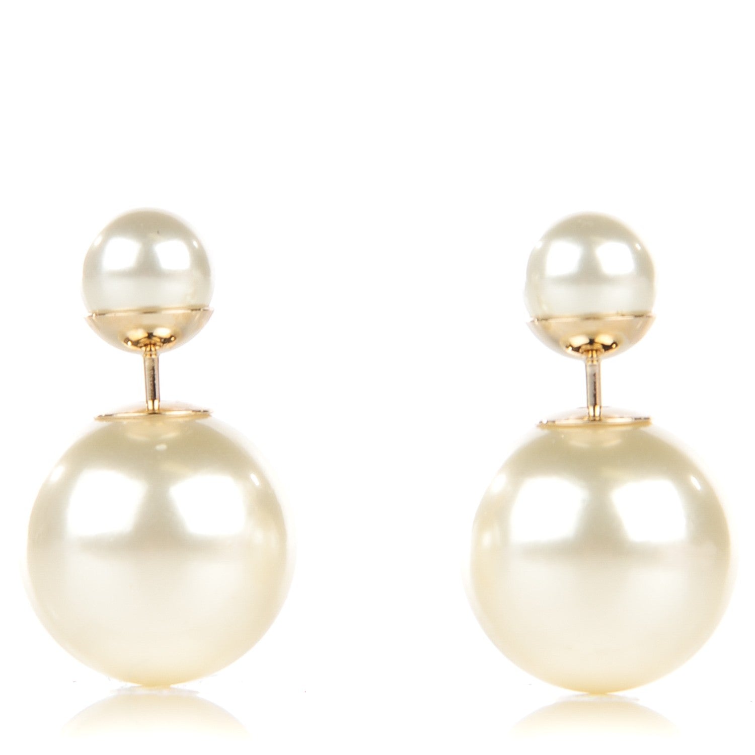 Christian Dior Pearl Mise En Dior Tribal Earrings 1 of 4