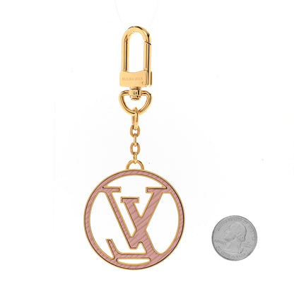 Louis Vuitton Epi LV Circle Bag Charm Key Holder Red Pink 2 of 5
