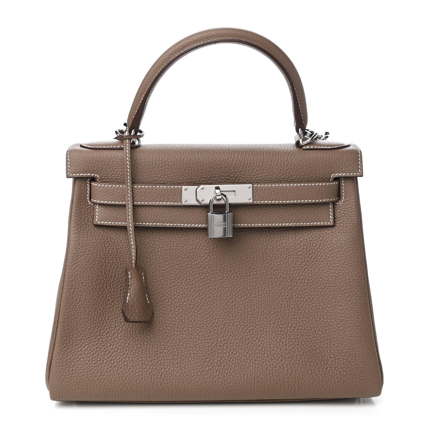 Hermes Togo Kelly Retourne 28 Etoupe 1 of 12
