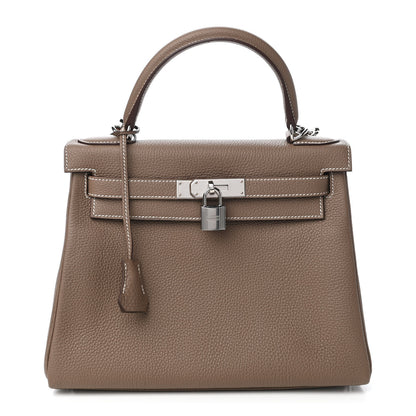 Hermes Togo Kelly Retourne 28 Etoupe 1 of 12